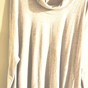 Pure Jill Light Gray Cowl Neck Tunic Top